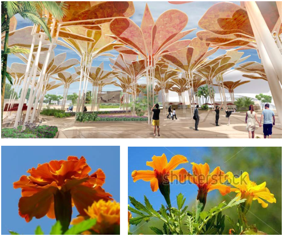 Flower sculptures